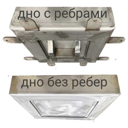 Исполнение люка под брусчатку Проспект-ВН с ребрами и без ребер в дне съемной крышки