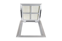 Люк в подвал Периметр 800х900п откидной алюминиевый